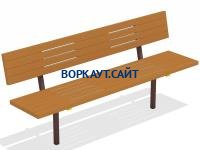 Диван уличный МАФ 1608 в Московской области