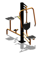 Уличный тренажер "Жим от груди Вело" УТ321 в Московской области