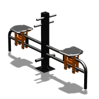 Уличный тренажер  "Каталка двойная"   УТ215 в Московской области