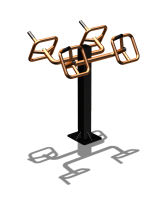 Уличный тренажер  "Штурвал двойной"  УТ201 в Московской области