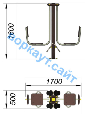 Уличный тренажер "Жим ногами горизонтальный " УТ 003 в Московской области Уличный тренажер "Жим ногами горизонтальный " УТ 003 в Московской области