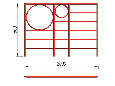 Шведская стенка с кольцами МАФ 3502 в Московской области