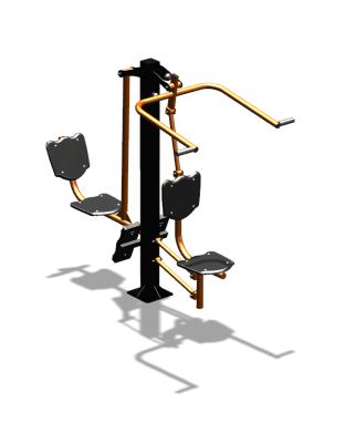 Уличный тренажер "Верхняя тяга Жим ногами" УТ322 в Московской области