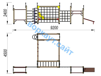 Детский спортивный комплекс ДСК 3102 в Московской области
