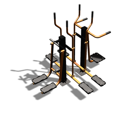 Уличный тренажер "Шпагат Маятник Лыжник двойной" УТ335 в Московской области