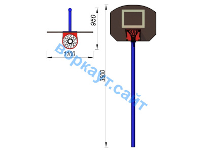 Баскетбольный щит СИО 3510 в Московской области