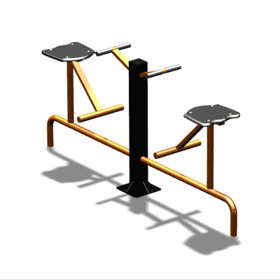 Уличный тренажер  "Твистер сидя двойной"   УТ216 в Московской области