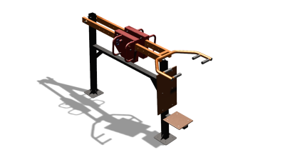 Силовой уличный тренажер  "Жим сидя"  УТ412 в Московской области
