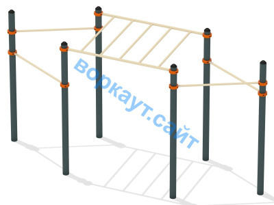 Турник разноуровневый с рукоходом ВС-26 в Московской области
