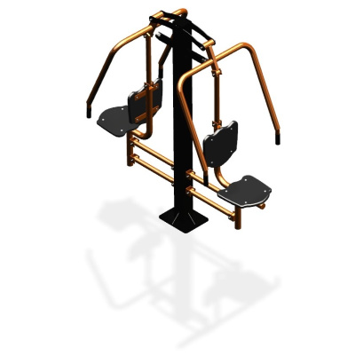 Уличный тренажер  "Жим от груди двойной" УТ204 в Московской области