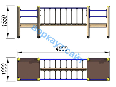 Детский спортивный комплекс Мост ДСК 3113 в Московской области