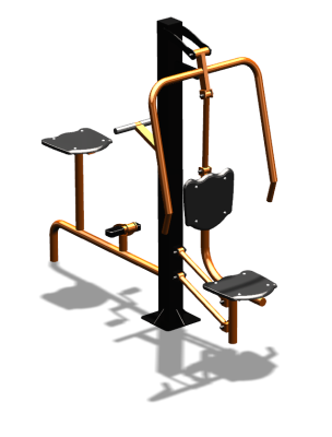 Уличный тренажер "Жим от груди Вело" УТ321 в Московской области