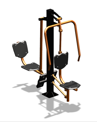 Уличный тренажер "Жим от груди Жим ногами" УТ304 в Московской области
