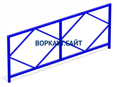 Ограждение площадки МАФ 5001 в Московской области Ограждение площадки МАФ 5001 в Московской области