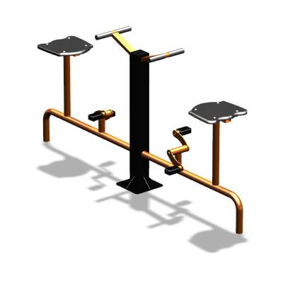 Уличный тренажер  "Вело двойной"   УТ211 в Московской области