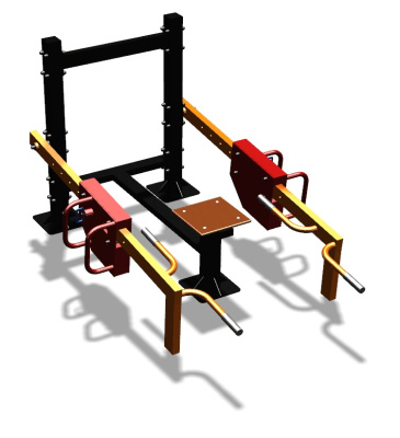 Силовой уличный тренажер  "Приседания/Шраги"  УТ413 в Московской области
