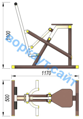 Уличный тренажер "Наездник " УТ 006 в Московской области Уличный тренажер "Наездник " УТ 006 в Московской области