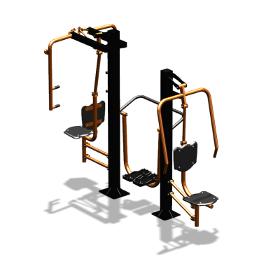 Уличный тренажер "Жим от себя Шагомер Баттерфляй" УТ303 в Московской области