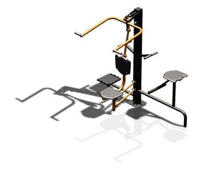 Уличный тренажер "Верхняя тяга Твистер стоя Твистер сидя" УТ336 в Московской области