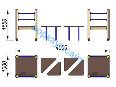 Детский спортивный комплекс Мостик ДСК 3114 в Московской области