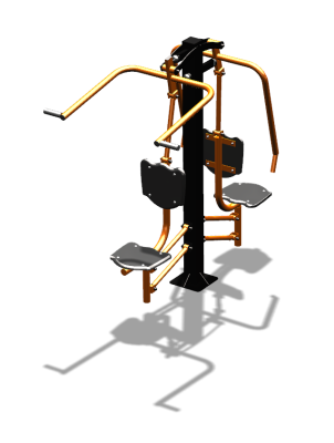 Уличный тренажер "Жим от груди Верхняя тяга" УТ314 в Московской области