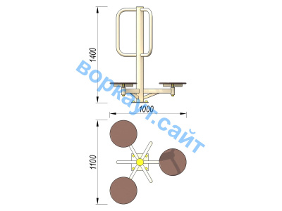 Уличный тренажер Орбита УТ 011 в Московской области Уличный тренажер Орбита УТ 011 в Московской области