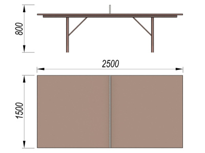 Теннисный стол МАФ 3517 в Московской области