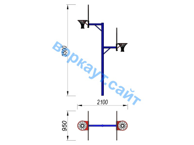 Баскетбольный щит двойной СИО 3511 в Московской области