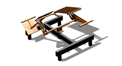 Силовой уличный тренажер  "Пресс Гиперэкстензия"  УТ420 в Московской области
