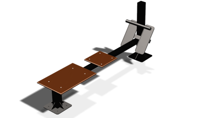 Силовой уличный тренажер  "Скамья для пресса"  УТ415 в Московской области